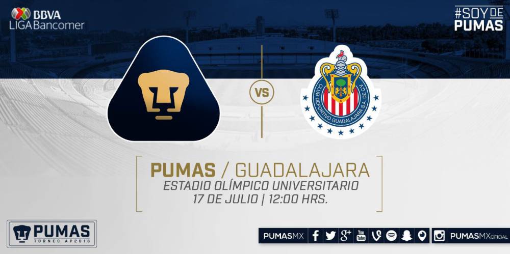 uspostaviti sapun žeton  Pumas vs Chivas (1-0): Resumen y goles del partido - AS México
