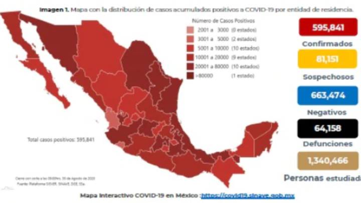 Mapa Y Casos De Coronavirus En Mexico Por Estados Hoy 31 De Agosto As Mexico