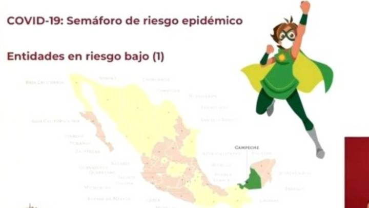 Mapa Del Semaforo Epidemiologico En Mexico Del 28 De Septiembre Al 4 De Octubre As Mexico